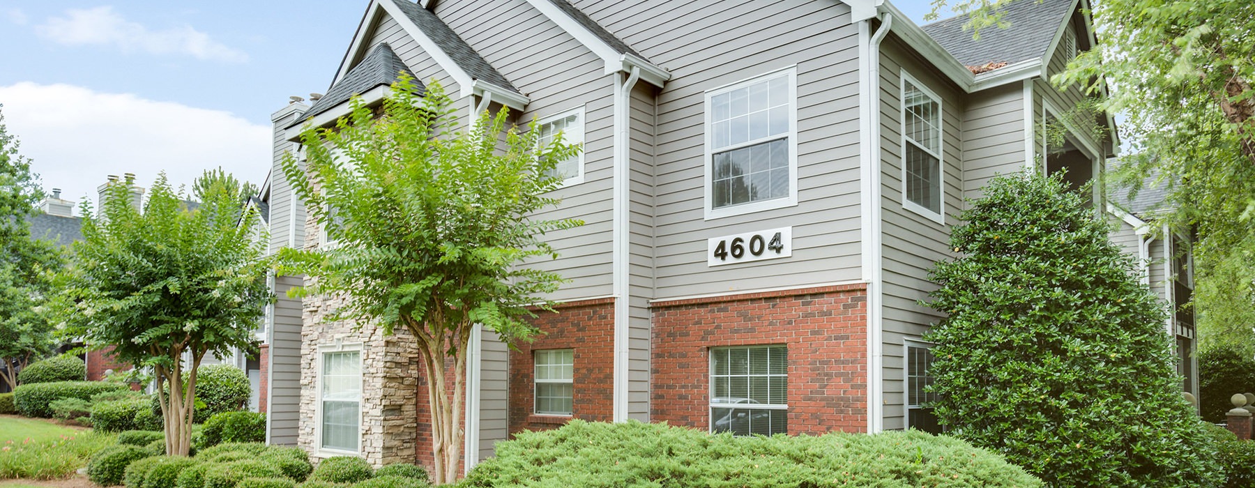 Exterior view of the apartments